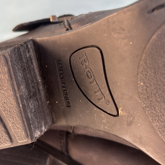 EUC Born Black Knee-High Leather Saddler Boots Size 6.5‎M - Picture 6 of 9